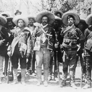 photo of Pancho Villa and others