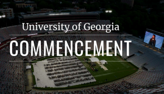 photo of UGA graduation in stadium