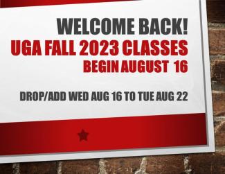 welcome back sign drop/add is Aug 16 - 22.