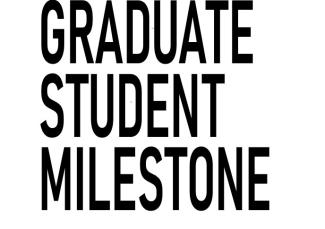 Grad student milestone header