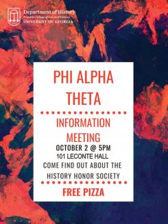 Phi Alpha Theta General Information Meeting