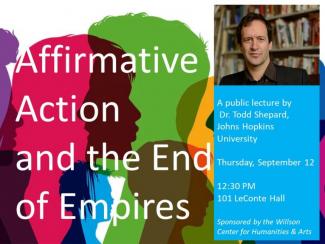 Photo of Todd Shepard, Johns Hopkins University, "Affirmative Action and the End of Empires"