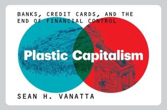 image of a faux credit card - title header for talk on Plastic Capitalism