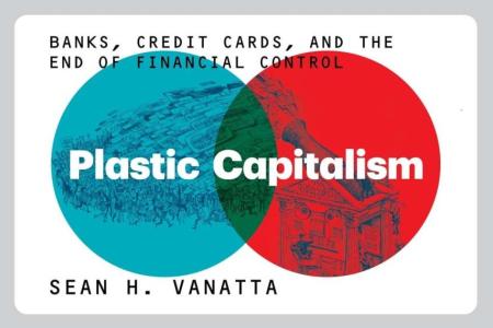 image of a faux credit card - title header for talk on Plastic Capitalism