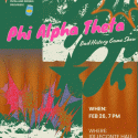 Phi Alpha Theta event flyer for game nigh tand meeting Feb 26