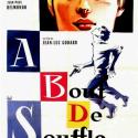 Image of Movie Poster for "Breathless" (dir. Jean-Luc Goddard, 1960)